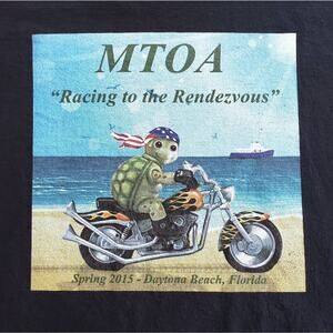 Daytona Beach Shirt Mens 2XL Motorcycle Coastal Nautical Boat Casual Retro Tee